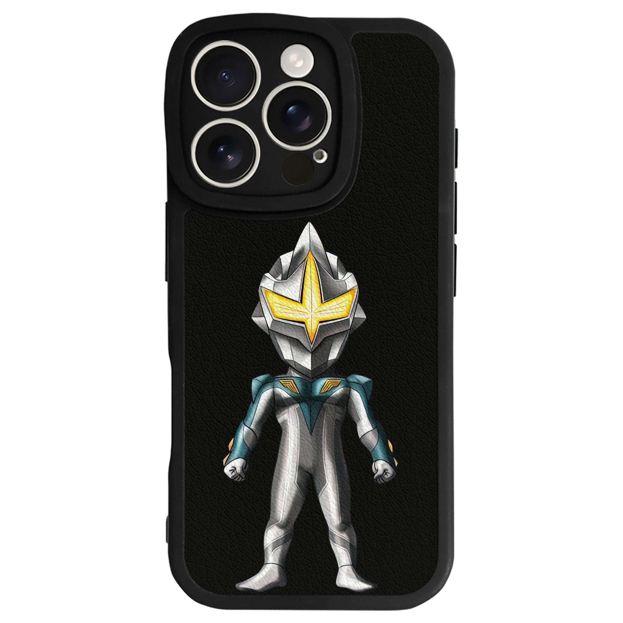 （画像用） ウルトラマン Ultraman 【iPhone 16シリーズ対応】シリコンスマホケース（レザー調） 材質：シリコン